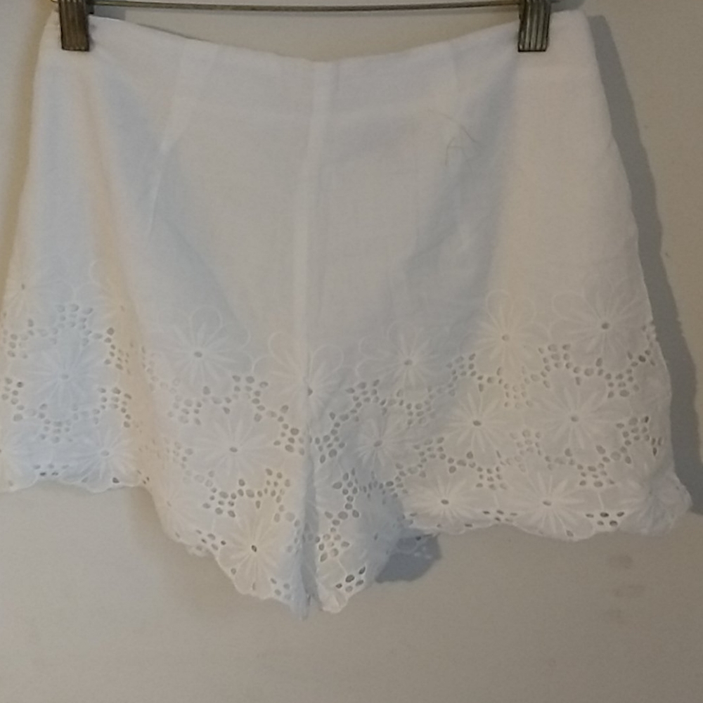Charlotte Russe White Eyelet Shorts